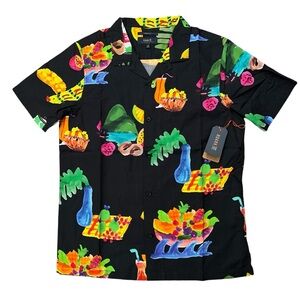 Roark Revival Shirt Mens Size M Gonzo Tahiti Trest Hawaiian Floral Black NWT